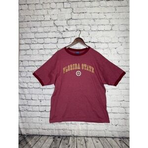 Florida‎ State Seminoles Champs Sports Mens T Shirt Red Ringer Tee College